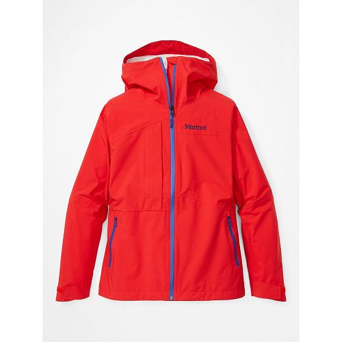 Marmot Rain Jacket Red NZ - EVODry Torreys Jackets Womens NZ5738140